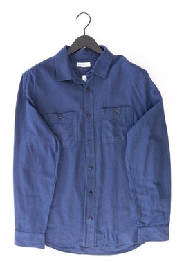   GAP Langarmhemd Regular Hemd für Herren Gr. 50, M blau aus Baumwolle  
