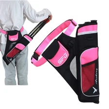 SOPOGER Archery Hip Quiver for Arrows - 3 or 4 Tube Bow Belt Quiver Waist Han...