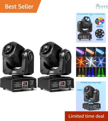 Stage Lights Moving Head 8 Gobos 8 Colors 11 Channels 25W Spotlights for DJ