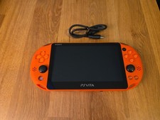 Sony PS Vita 2000 Slim PCH-2000 - Neon Orange - GREAT   Charger