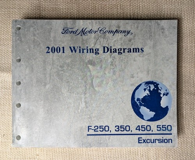 #ad 2001 Ford Excursion F Super Duty F250 F550 Wiring Diagrams Schematic Powerstroke $55.00