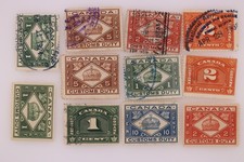 Canada Customs Duty Revenue Stamps Lot 15 Used 1c 2c 5c 10c