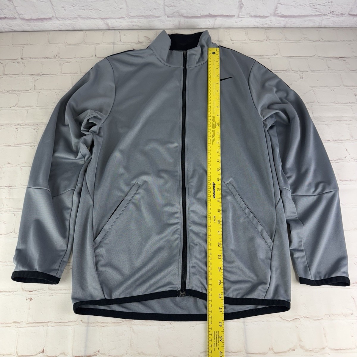 Nike Epic Knit Training Full Zip Lightweight Gray Jacket 800181