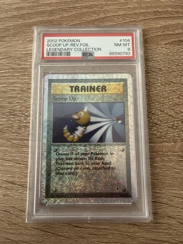 POKEMON CARD 2002 SCOOP UP REVERSE FOIL/HOLO LEGENDARY COLLECTION #104 PSA 8