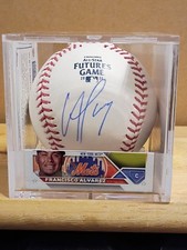 FRANCISCO ALVAREZ-NY Mets Signed OML 2021 All Star Futures Game Baseball (JSA)