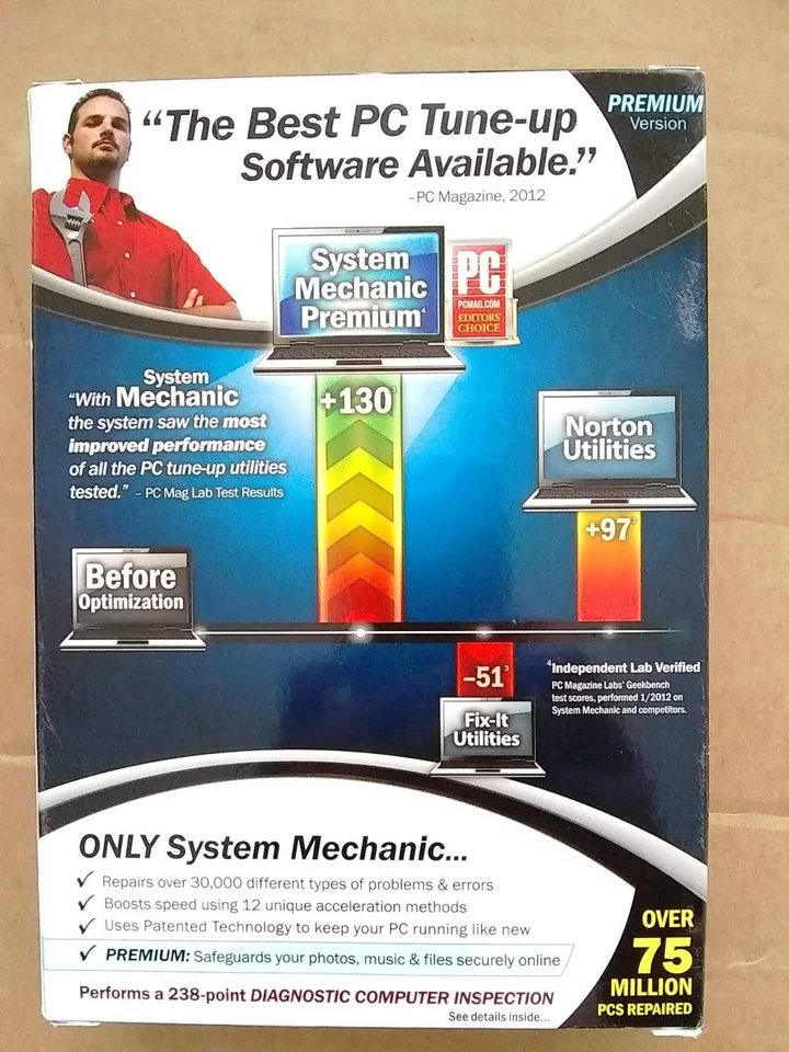iolo System Mechanic Premium Edition 2012 for unlimited PCs Retail Package - Image 2 of 3