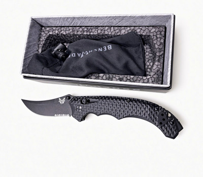 Benchmade Mini Bedlam 865SBK Black Class G10 Combo Edge SS Liner Lock