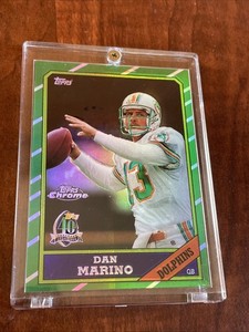 1996 Topps Chrome - 40th Anniversary Retro Dan Marino #31 Refractor