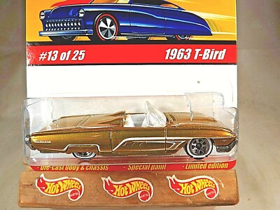 ホットウィール 63 T バード 2004 Hot Wheels Classics Series 1 13/25 1963 T-BIRD Gold Variant w