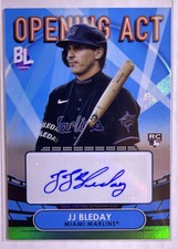 JJ Bleday 2023 Topps Big League Opening Act Rookie Auto #OAA-JB Athletics Rc