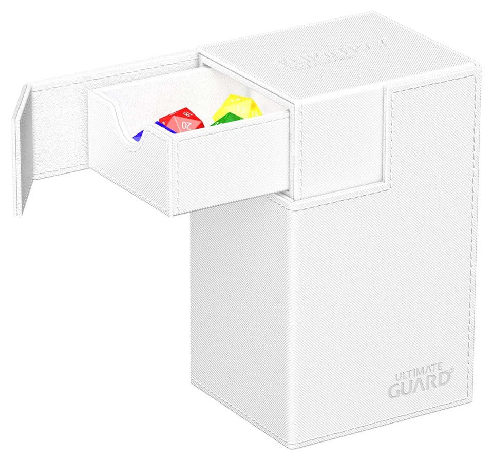 Ultimate Guard Bandeja Abatible Blanca 80+ Estuche Monocolor Mazo Caja de Tarjetas Xenoskin ccg Foto 4 de 4