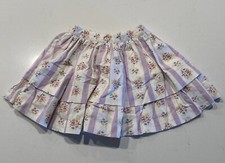 Baby Gap Size 12-18 Months Floral Tiered Skirt Striped Cottagecore Prairie Boho