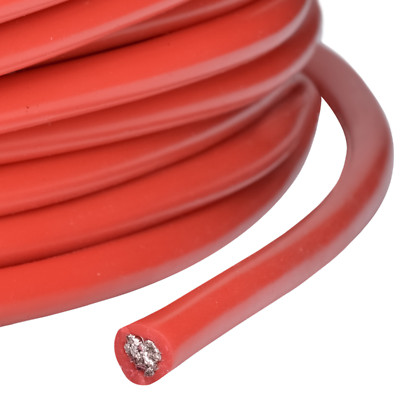 Silicone cable AWG 8 8.29 sq mm highly flexible supersoft red partCore 110018