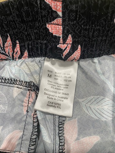 Seafolly Lightweight MicroShorts SzM Floral Print - Picture 4 of 8