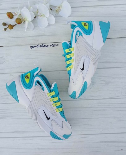 SIZE 6 WOMEN'S NIKE ZOOM 2K TEKNO WHITE BLUE GREY AO0354-401 SNEAKERS  CASUAL | eBay