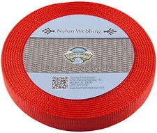 Country Brook Design  3/4 Inch Red Super Heavy Nylon Webbing, 20 Yards