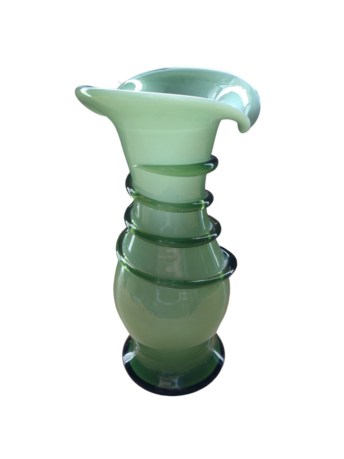 Vaso in vetro verde Calla