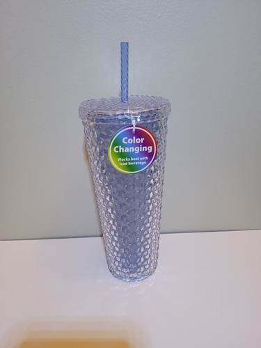 Color Changing Iridescent Tumbler Cup 26 oz Lid Straw - Picture 3 of 6