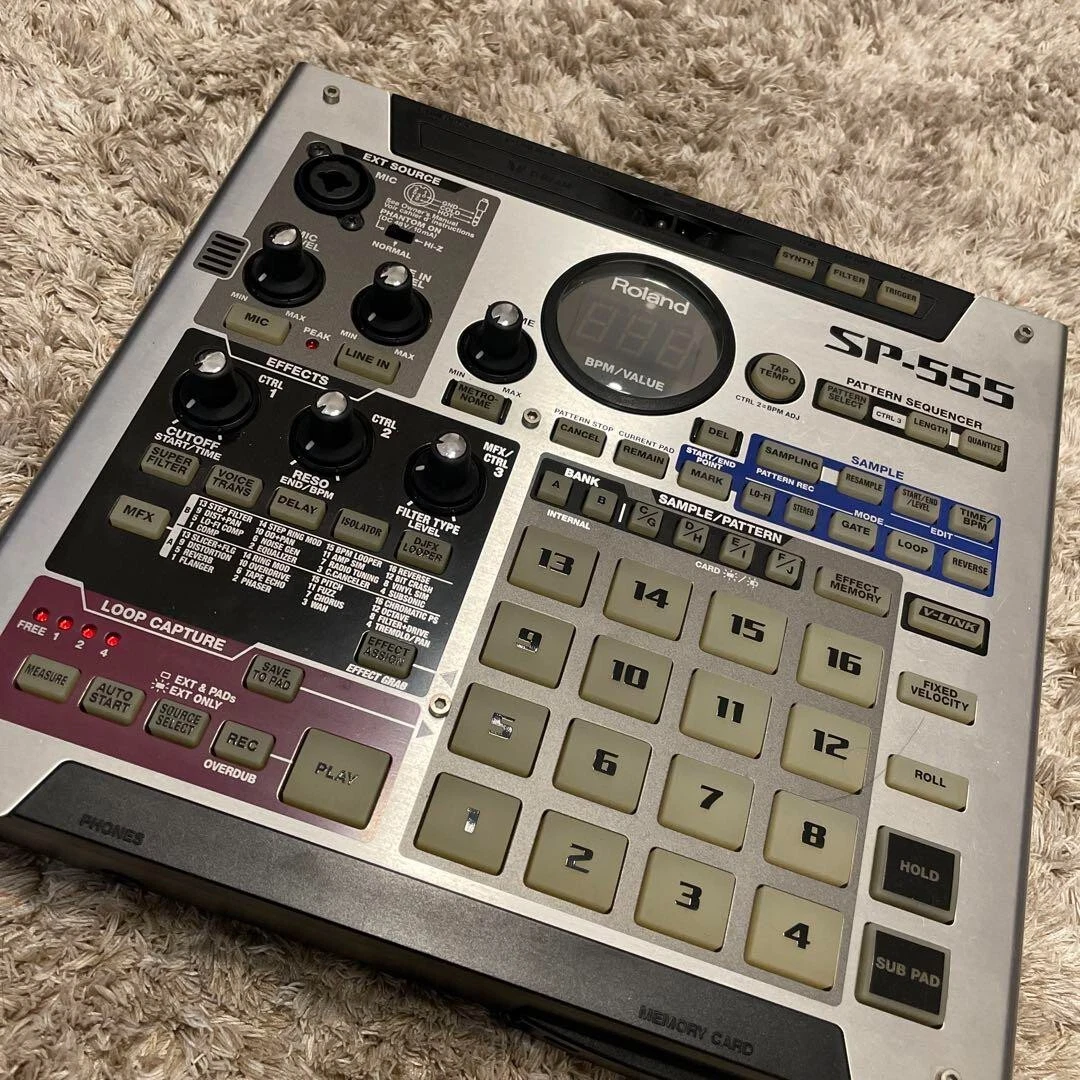 Roland SP-555 Sampler Effects Effector Digital DJ Turntable JP 
