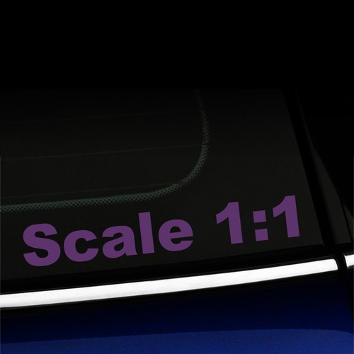 Scale 1:1 - Funny Sticker Decal for MINI Cooper Smart Fiat - You choose color! - Picture 25 of 26