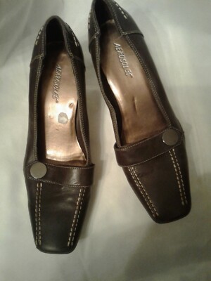 Aerosole Women Shoes Brown Leather