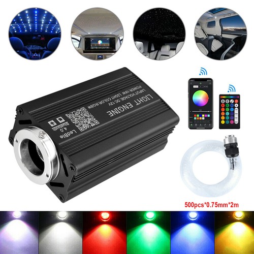 500pc RGBW Fiber Optic Light LED Car/Home Headliner Roof Ceiling Star Lights Kit - Picture 12 of 12