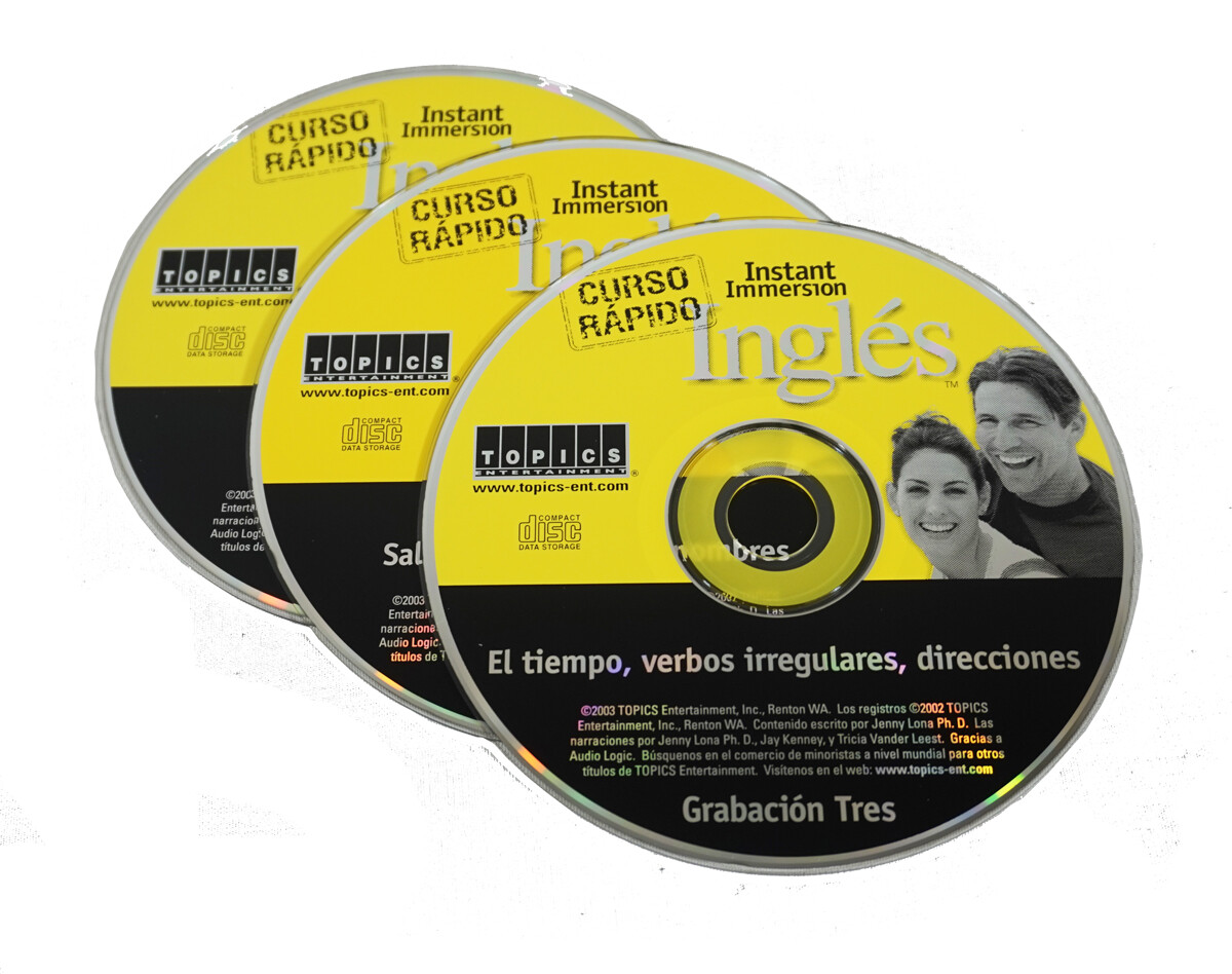 Learn Speak INGLES (Spanish - English) Language 3 Audio CDs