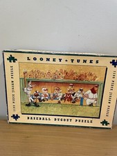 1993 LOONEY TUNES BASEBALL DUGOUT 1100 PIECE JIGSAW PUZZLE - WARNER BROS. RARE