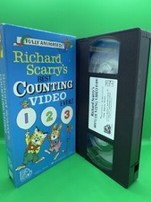 Richard Scarry's Best Counting Video Ever VHS Tape 1989 Kids Educational Film