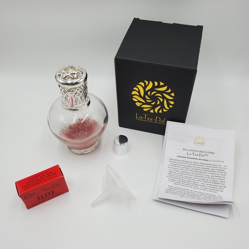 La Tee Da Fragrance Diffuser Lamp 6in Pink Sands Effusion Glass Collection New - Picture 7 of 16