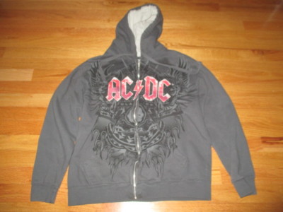 ac dc zip up hoodie