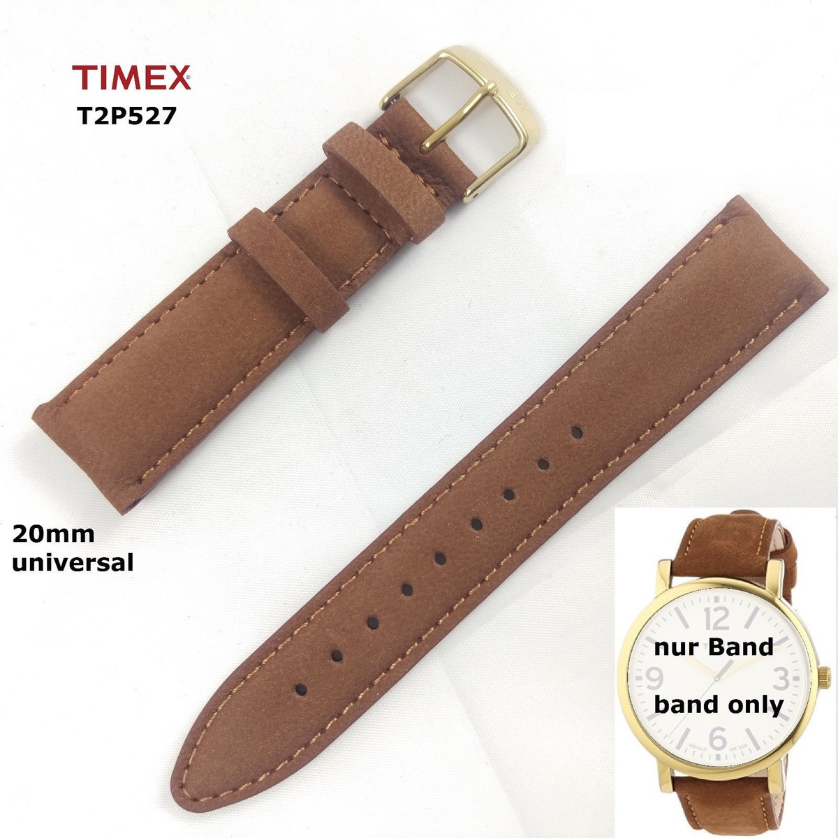 Timex Replacement Band T2P527 Originals Round Spare Exchangeable