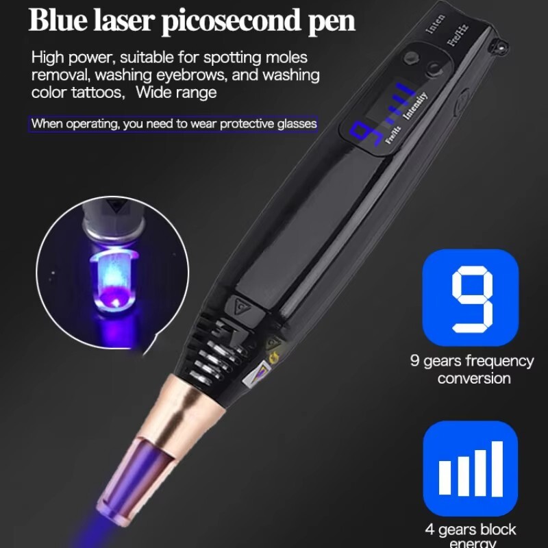 Handheld Pico-second Laser Pen for Tattoo Scar M0le & Freckle Removal Therapy US
