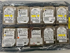 Lot of 10 Laptop IDE Hard Drives for part or repair  IBM and Toshiba brands