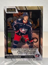 Samuel Knazko 229 Marquee Rookie 23-24 O-Pee-Chee Platinum Columbus Blue Jackets