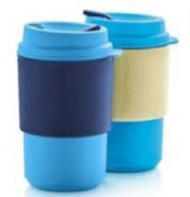 TUPPERWARE Eco Plus Kaffeebecher 350 ml creme NEU