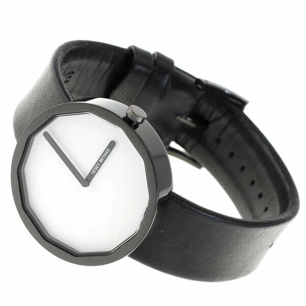 Issey Miyake Twelve Black Leather Mens Watch NAOTO FUKASAWA Issey Miyake Twelve Black Leather Mens Watch NAOTO FUKASAWA