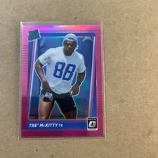 Tre' McKitty Rookie 2021 Panini Donruss Optic Pink Prizm P-304 Chargers B-3