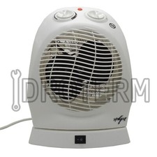 Stufetta bagno elettrica girevole stufa termoventilatore caldobagno 1000-2000W