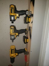 Combo Pack Dewalt 12V  --(1) Tool Holder and (2) Battery Mounts -- Starter Set