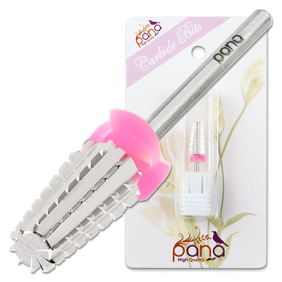 USA #1 PANA 5 in 1 Nail Carbide Bit - SILVER - 3X Coarse Grit 3/32''