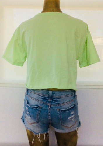 MALIBU BARBIE nuova senza etichette cropped ispirata agli anni 80 TEE SHIRT taglia large - Foto 3 di 12