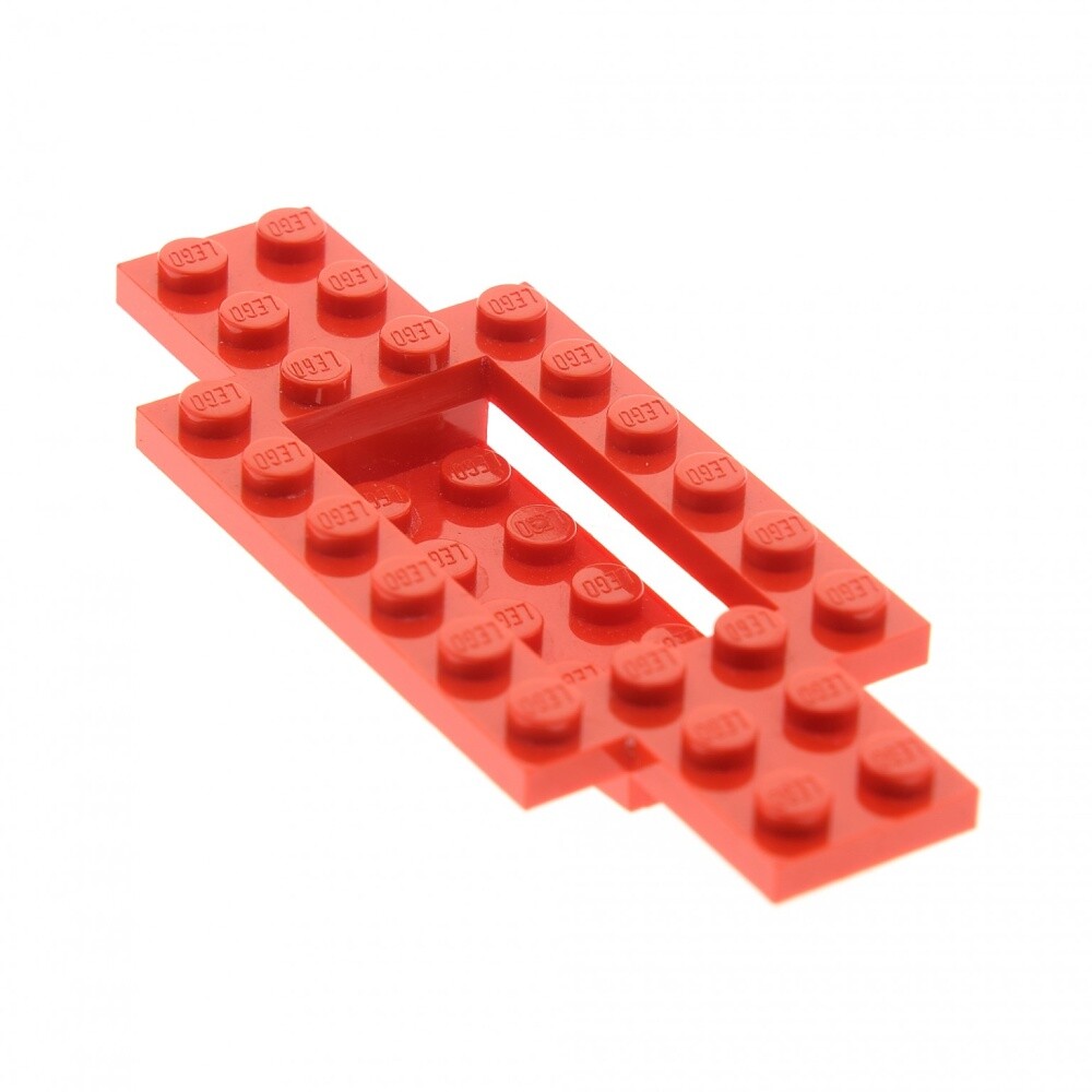 1x LEGO Chassis 4x10x2/3 Red Truck Substructure Plate Chassis 30029