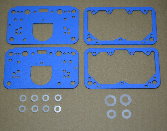10 Blue Holley HP & 4500 Dominator Metering Block Gaskets AED Demon QFT