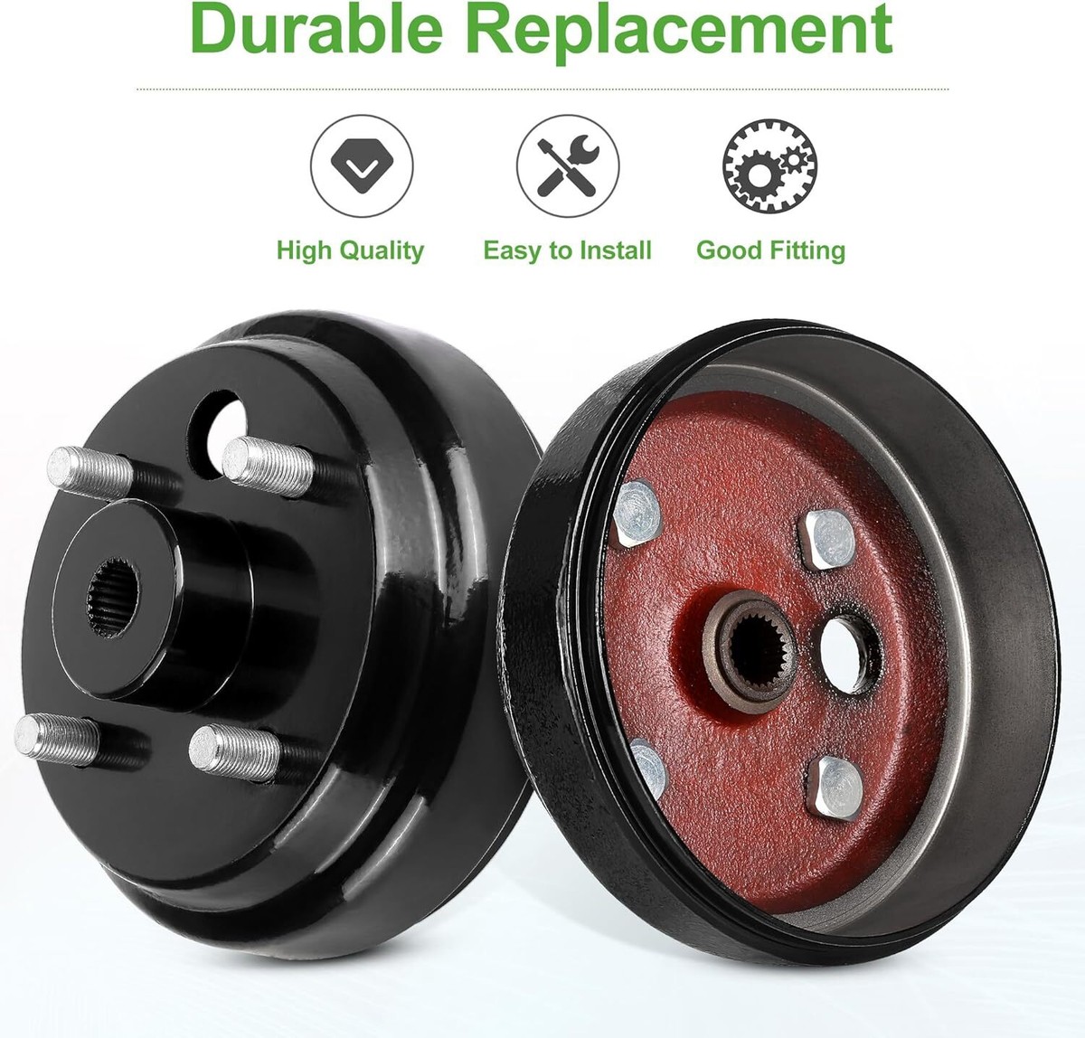 Golf Cart Brake Drum Hub Assembly for EZGO TXT PDS 82+ Electric