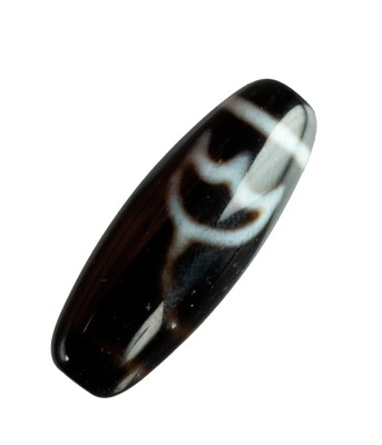Perle Protectrice Dzi Tibétaine En Agate à 4 Yeux - Amulette Ancienne - Bracelet Ou Décoration - Neuf Avec étiquettes