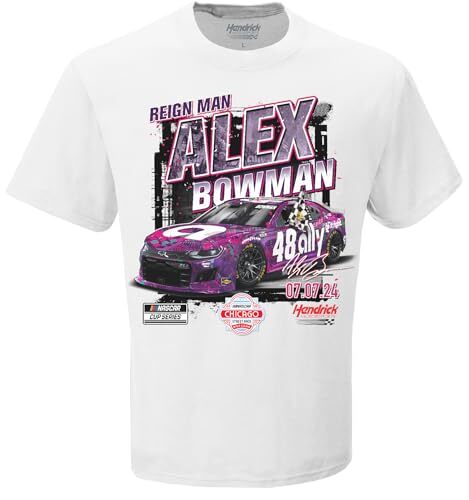 Alex Bowman #48 NASCAR 2024 Reign Man Chicago Street Race 7.07.2024 Win T-Shirt