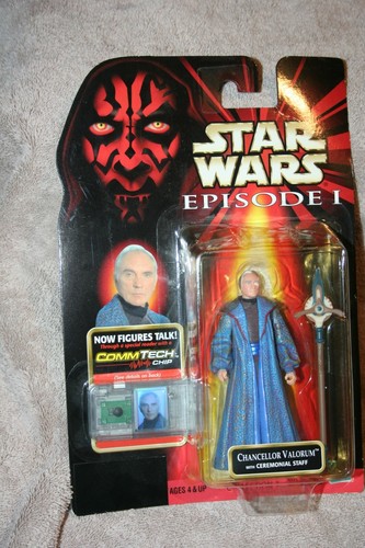 Star Wars Episodio 1 Chancellor Valorum con Comm Tech 1998 Hasbro - Imagen 2 de 4