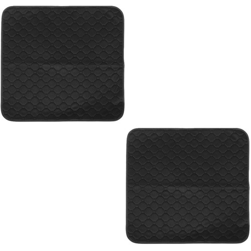 Set of 2 Elder Seat Protectors for Car Seats Waterproof Pad Black