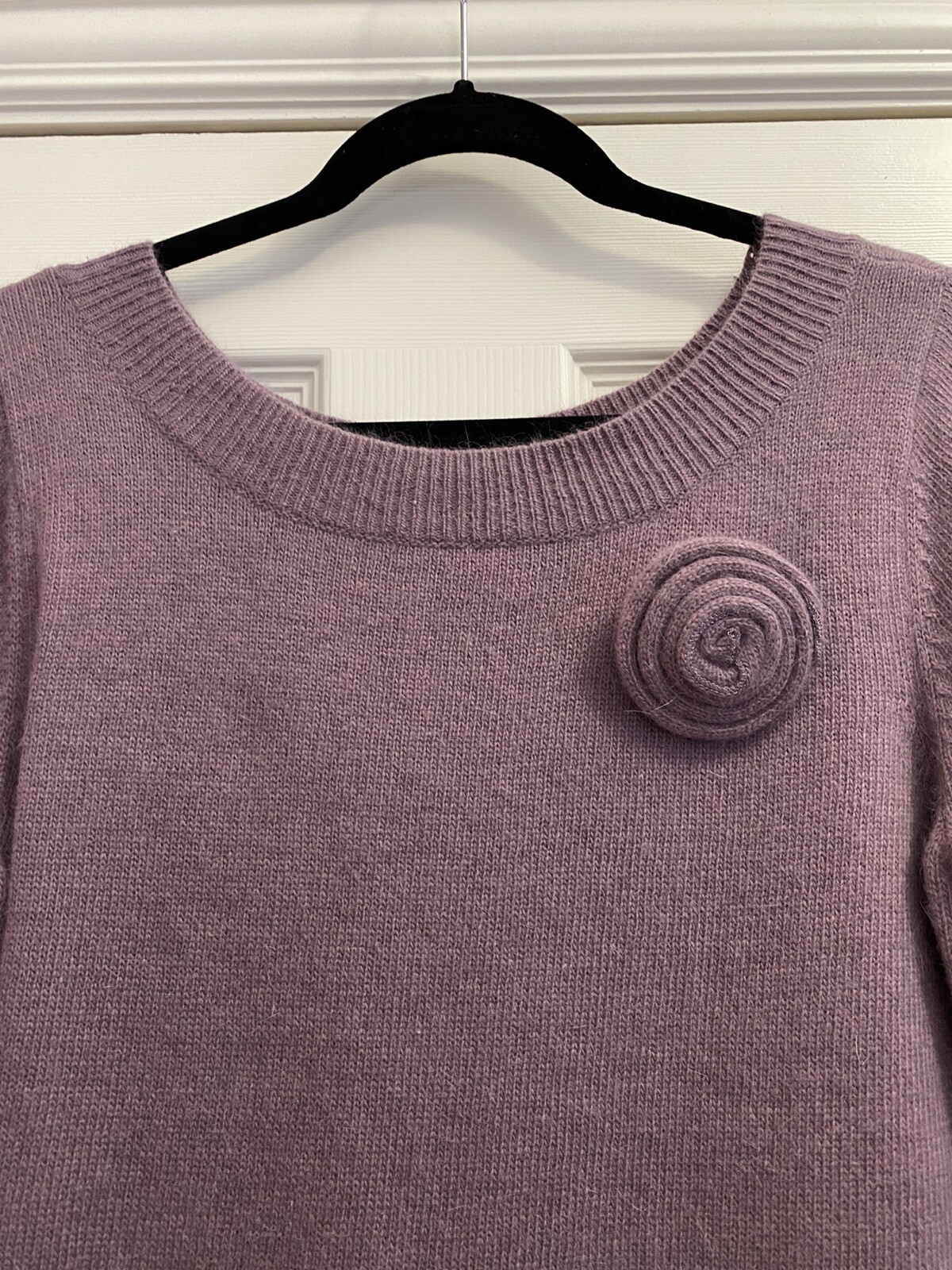 NWT Vintage AXCESS Pullover Angora/Lambs Wool Blend Sweater Women Sz L